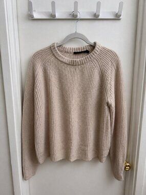 Jenni Kayne Cashmere Fisherman Sweater Size L